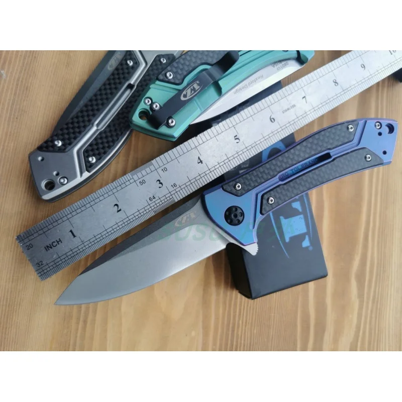 

Новый складной нож Jiaheng ZT0801 M390 EdgeTC4, ручка из титанового сплава и углеродного волокна, нож с керамическим подшипником