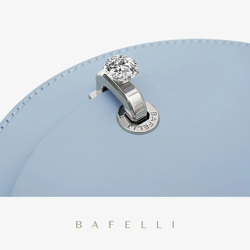 bafelli handbag women 2021 new fashion saddle collocation diamond ring lock crossbody designer brand luxury female chain bag free global shipping