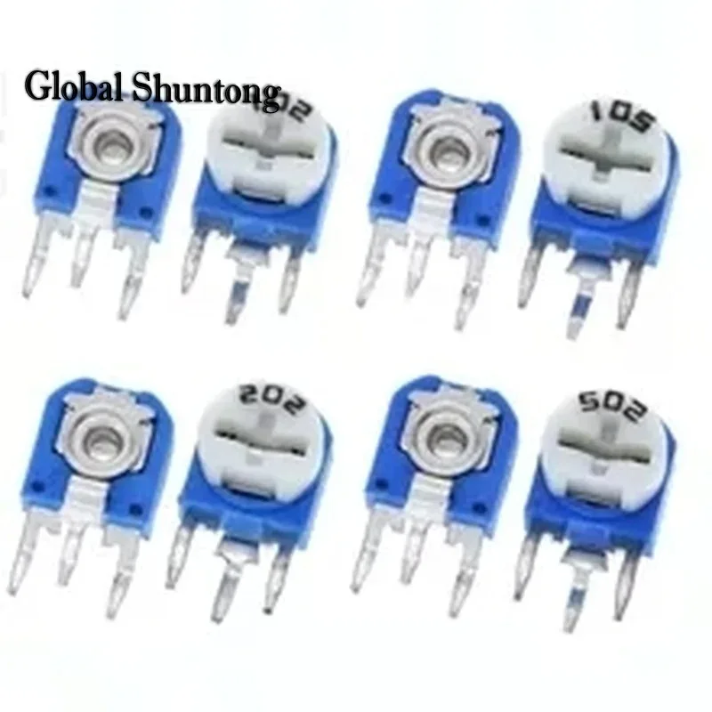 Горизонтальный Подстроечный резистор RM065 100 1K 2K 5K 10K 20K 50K 100K 200K 1M Ом триммер