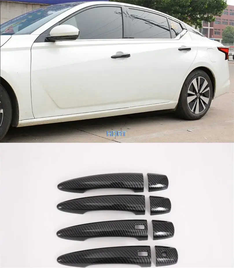 Для Nissan Altima Teana 2019 2020 углеродное волокно ABS Хромированная дверная ручка Чаша