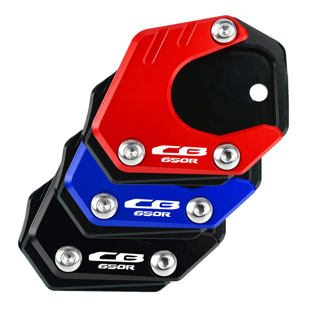 

New Motorcycle Accessories CNC Side Stand Enlarge Plate Kickstand Extension FOR HONDA CB 650R CB650R Neo Sports Cafe 2019-2020