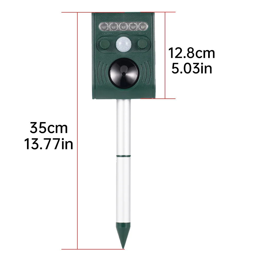 Ультразвуковой отпугиватель животных Пассивный инфракрасный датчик для защиты