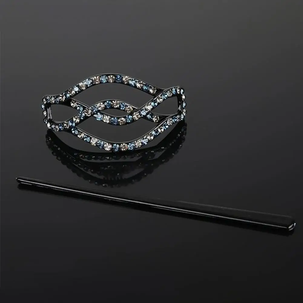 

Popular Ladies Hairpin Shiny Accessory Vintage Shining Hair Stick Hair Fork Hair Clip