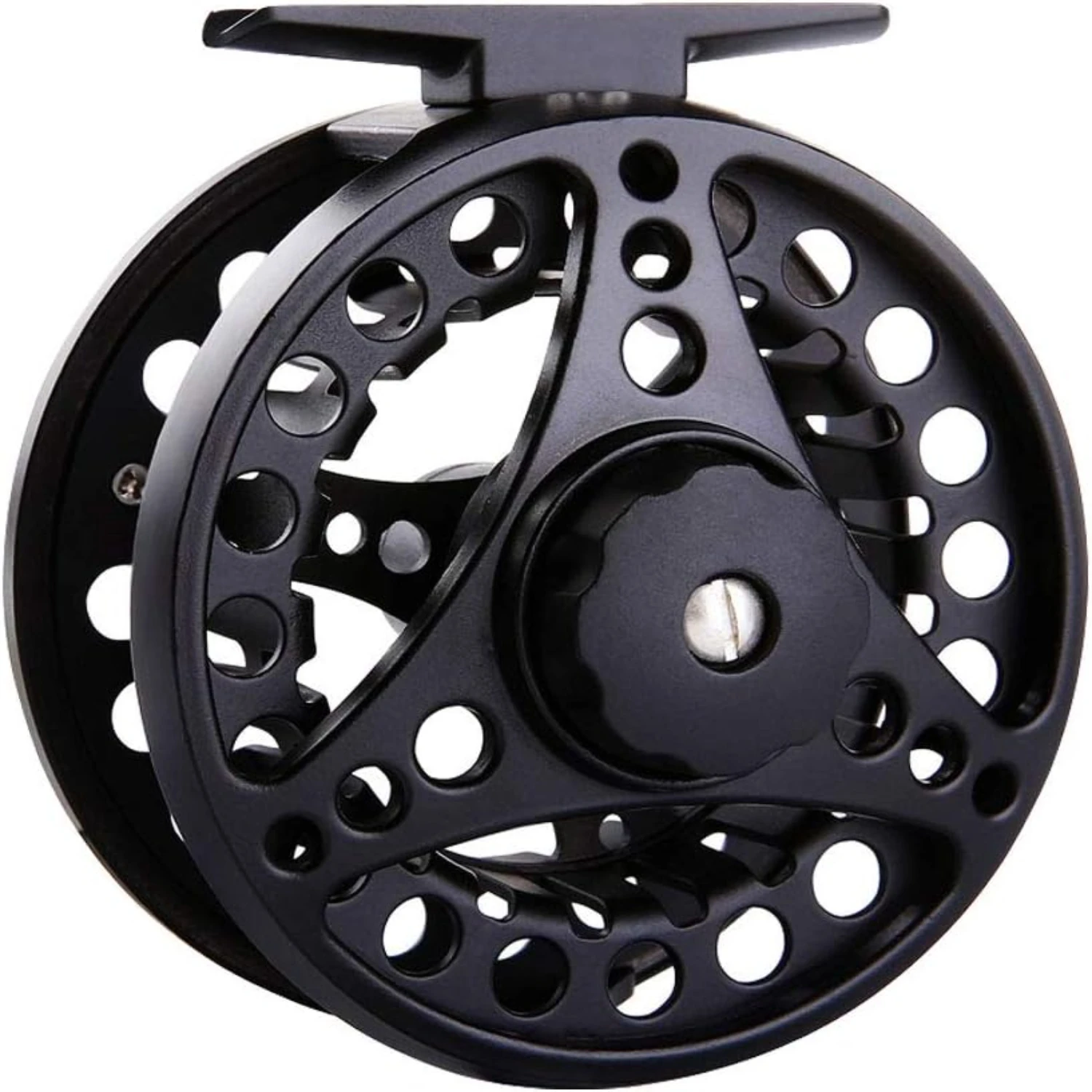 Durable High-Quality Blue Red Black and Silver Aluminum Alloy Fly Fishing Reel - Excellent Choice for Ice with Left a