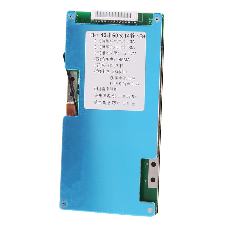 BMS 13S 48 В литиевый аккумулятор 18650 зарядная плата балансный эквалайзер общий порт