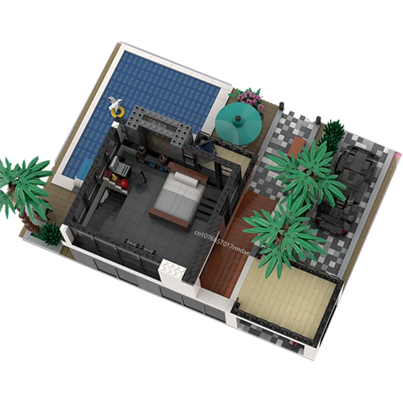 3156 шт. город хит продаж вид на улицу Moc модульное современное индивидуальное