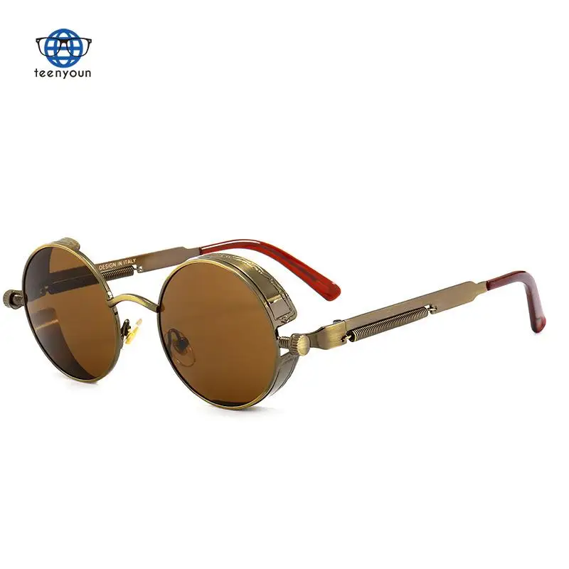 

Teenyoun Popular Metal Steam Punk Eyewear Street Fashion Gafas De Sol Sunglasses Sun Glasses
