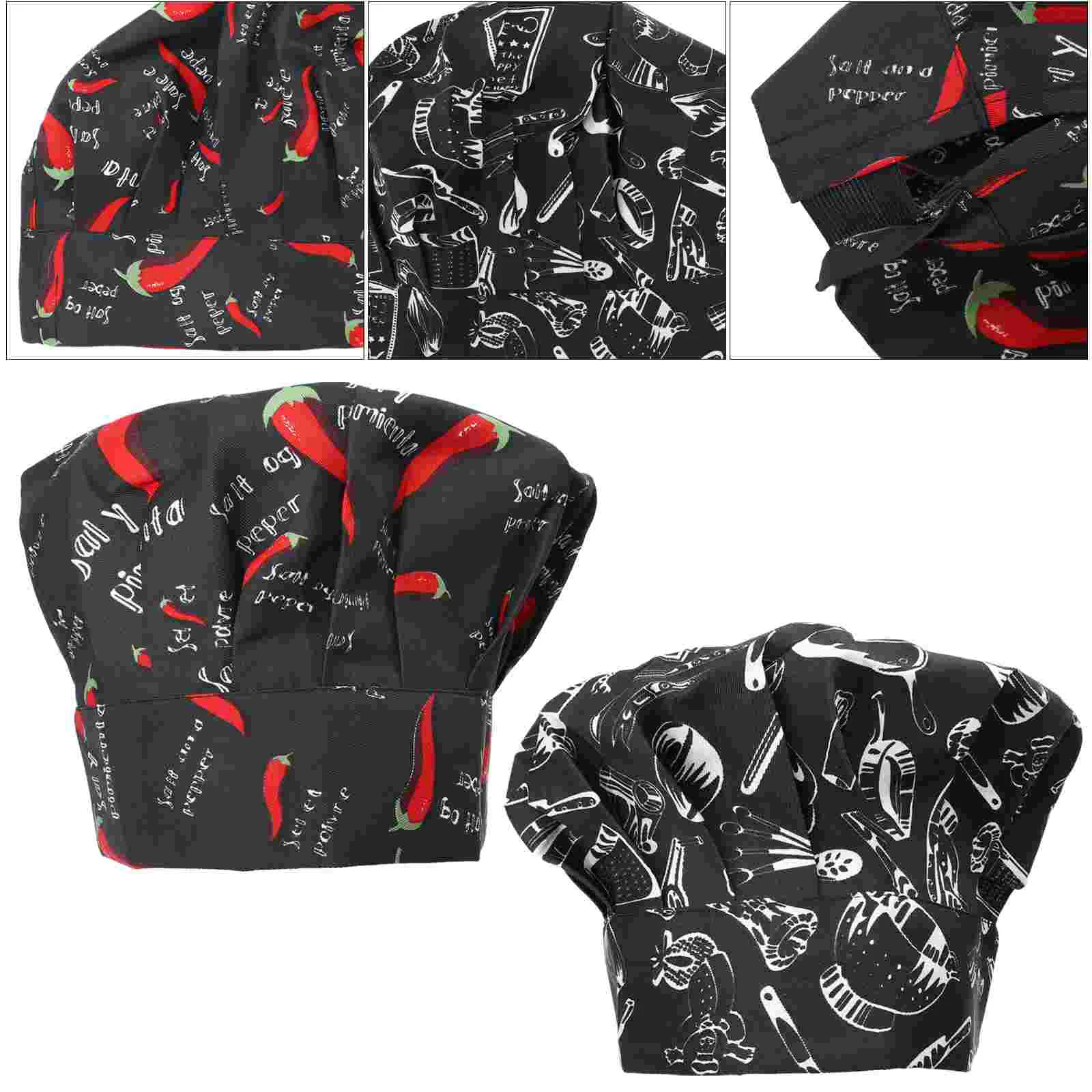 Поварская шапка 2 шт. головные повязки рабочие дышащие защитные мужские