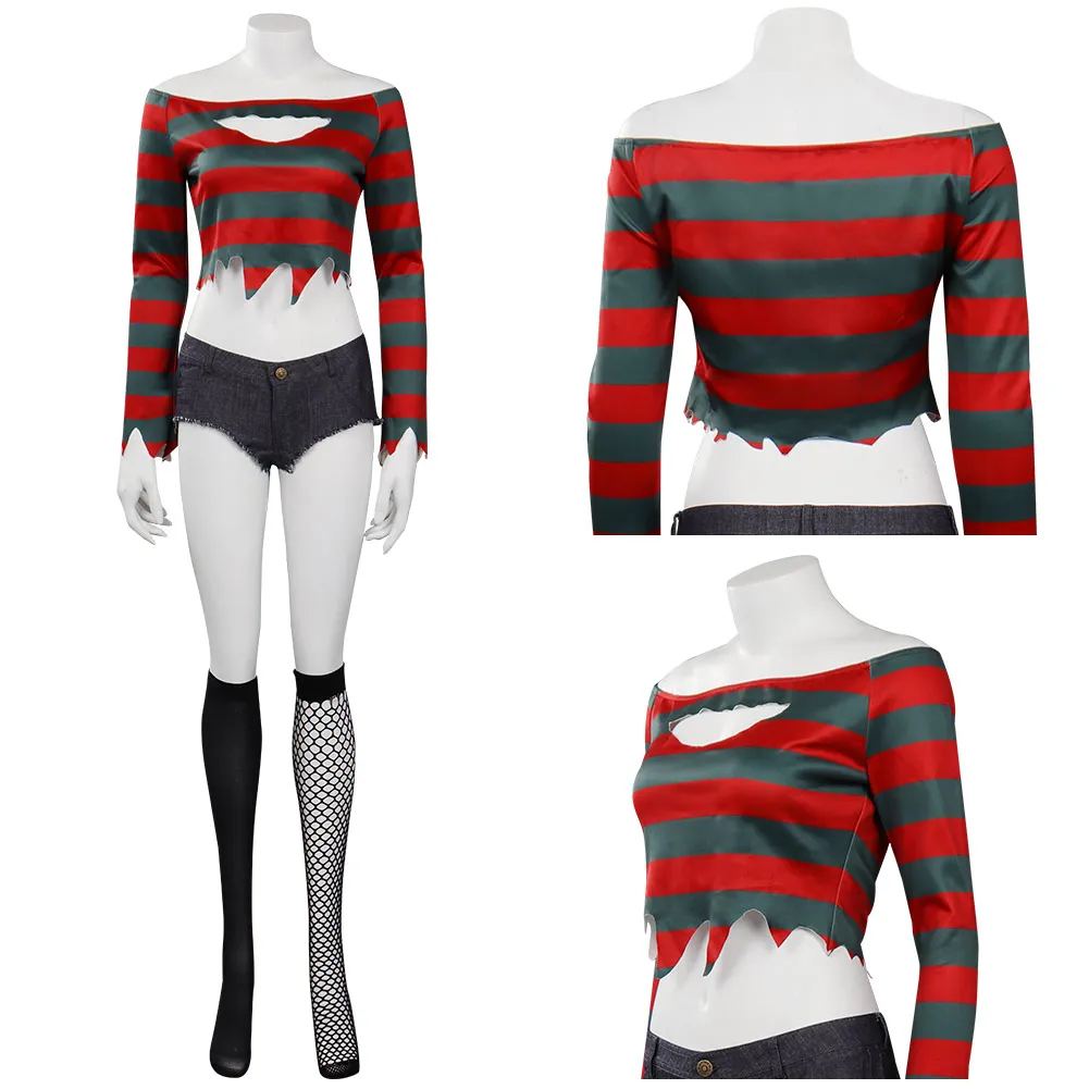 

Elm Street Freddy Krueger костюмы для косплея Хэллоуин Карнавальный Костюм