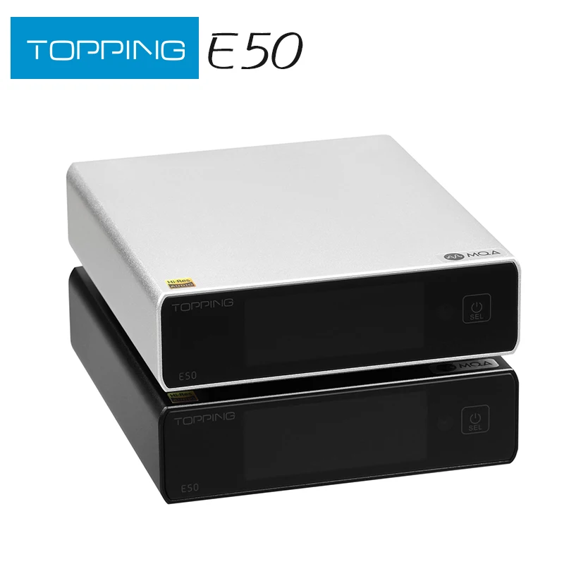 TOPPING E50 MQA decodificador ES9068AS 32bit/768kHz DSD512 DAC con Control remoto el mejor DAC para TOPPING L50