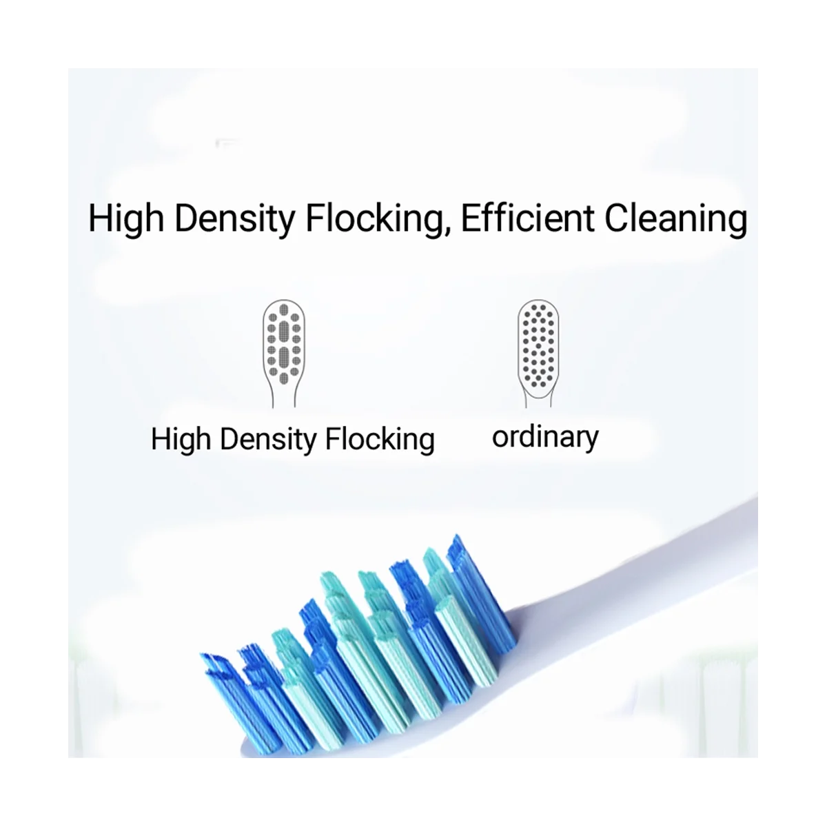 10 шт. замена для умной электрической зубной щетки/Lebooo/Fupai/ZR насадки чистки зубных