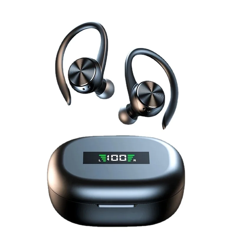 

J92 TWS Bluetooth Headphon Ear Hook Wireless Earphones HD Call 9D Hifi Sound Noise Cancelling fone de ouvido bluetooth New TWS