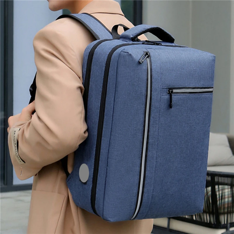 

Многофункциональный деловой рюкзак для мужчин, вместительные водонепроницаемые мужские рюкзаки, дорожная сумка с USB-разъемом