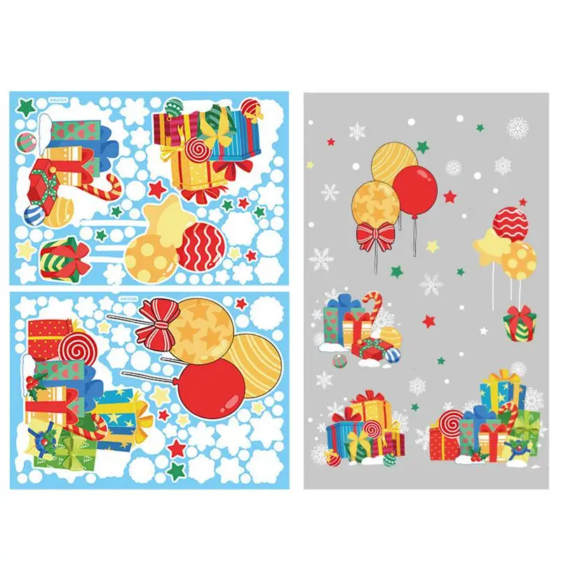 

Christmas Window Stickers Christmas Decorations For Home 2022 Christmas Wall Sticker Kids Room Wall Decals Navidad New Year 2023