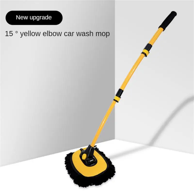 

New long handle Convenient cleaning mop Car cleaning brush 15 degrees bending car wash brush retractable car accessories