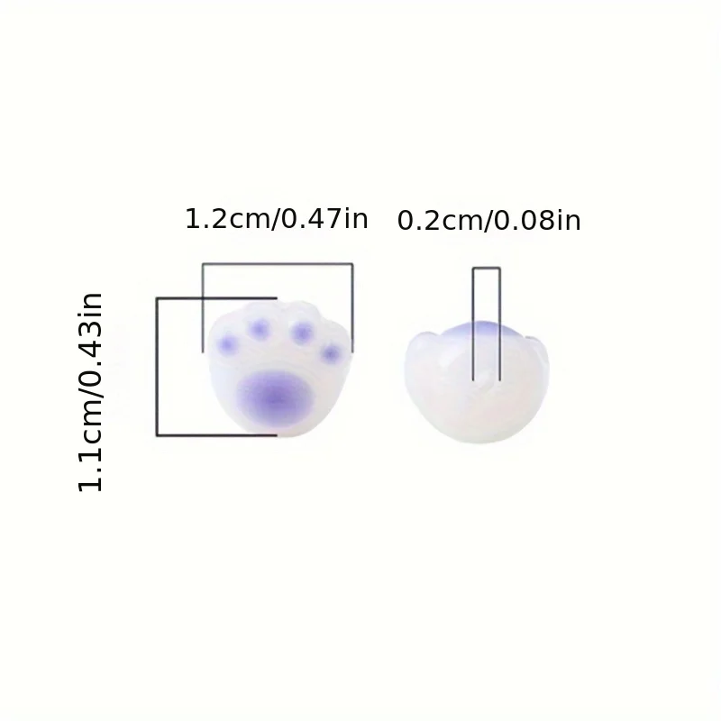 JAKONGO Акриловые бусины кошачьи лапки 30 шт