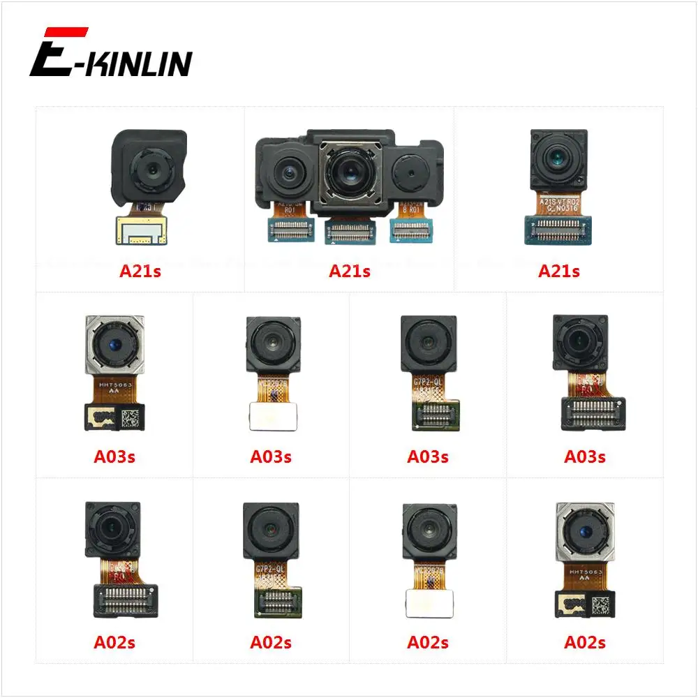 

Main Depth Telephoto Macro Ultrawide Back Front Selfie Camera For Samsung Galaxy A02s A03s A21s A025 A037 A217 Flex Cable Parts