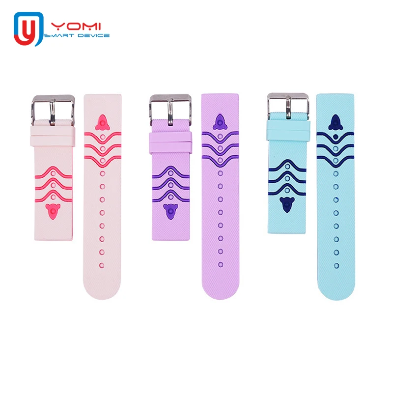 Ремешок сменный силиконовый для детских смарт-часов 4g GPS | Электроника