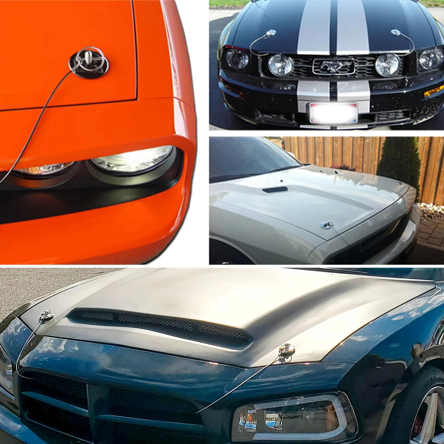 1 пара замков капота двигателя автомобильный гоночный штифт для внешний вид