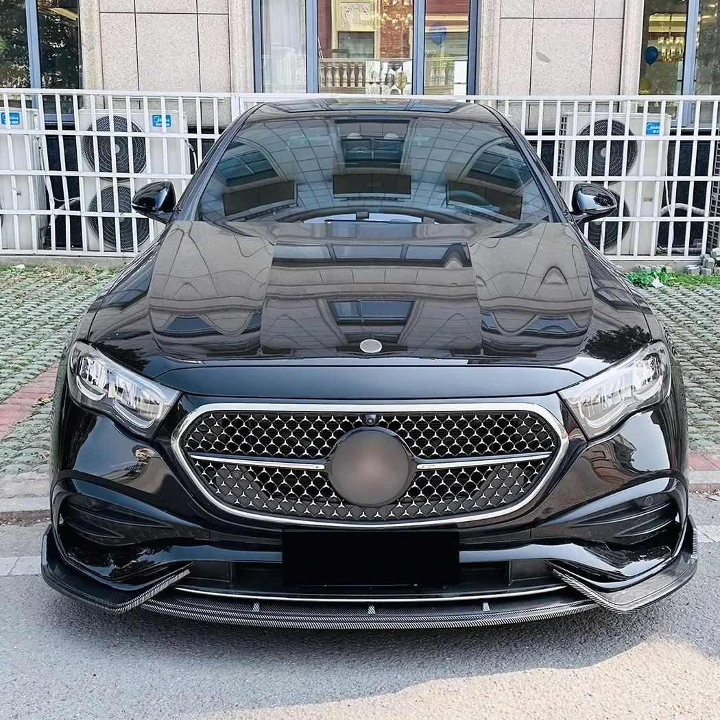 Для Mercedes Benz E Class W214 E260 E300 2024 + AMG передний бампер для подбородка спойлер сплиттер
