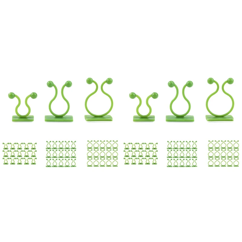 

240Pcs Green Invisible Wall Vine Fixing Clip, Plant Climbing Fixing Device Self-Adhesive Fixing Hook Vine Fixing Device