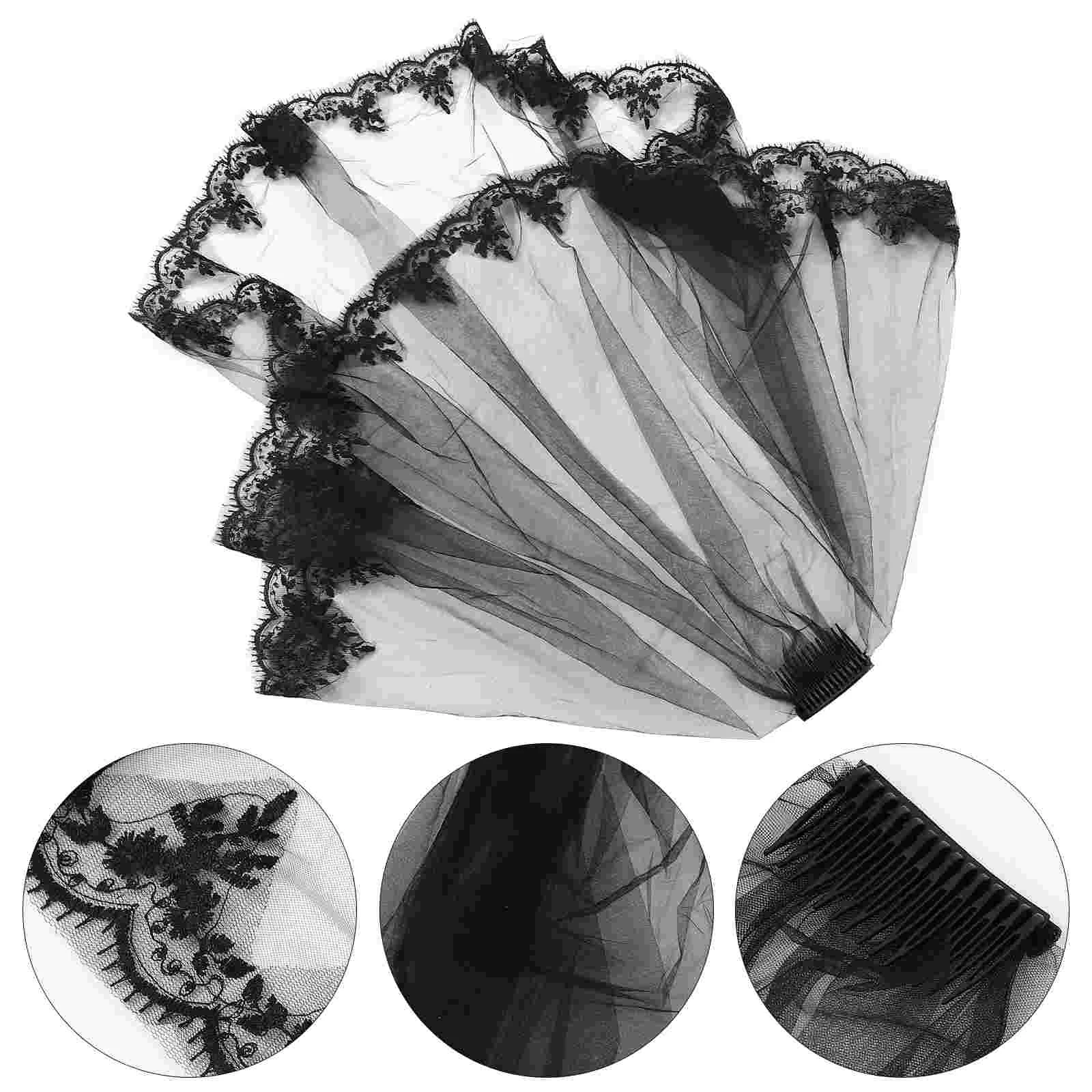 

1pc Beautiful Decorative Wedding Veil Bridal Veil Bridal Hair Accessory