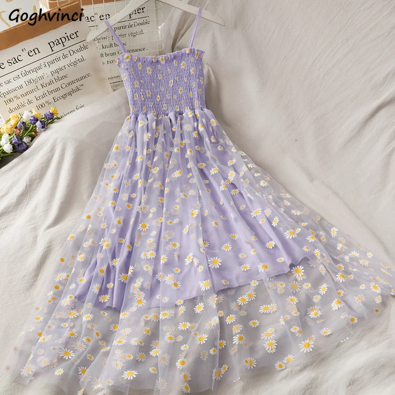 

Женское Сетчатое платье без рукавов, элегантное нежное плиссированное платье с цветочным принтом, 2023