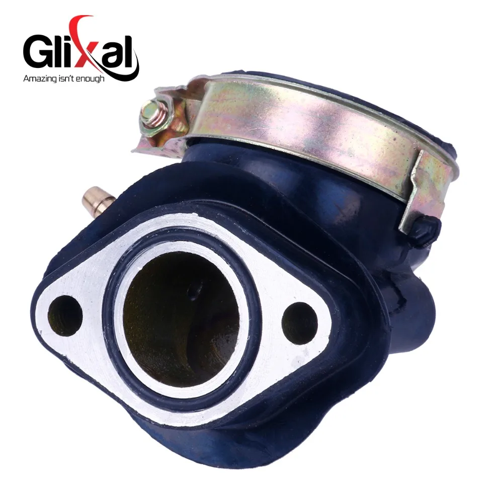 Glixal КАРБЮРАТОР впускной коллектор 125cc 150cc GY6 152QMI 157QMJ JCL VENTO ZNEN JONWAY TAOTAO Мопед ATV Go-Kart (1 Вакуумный порт)