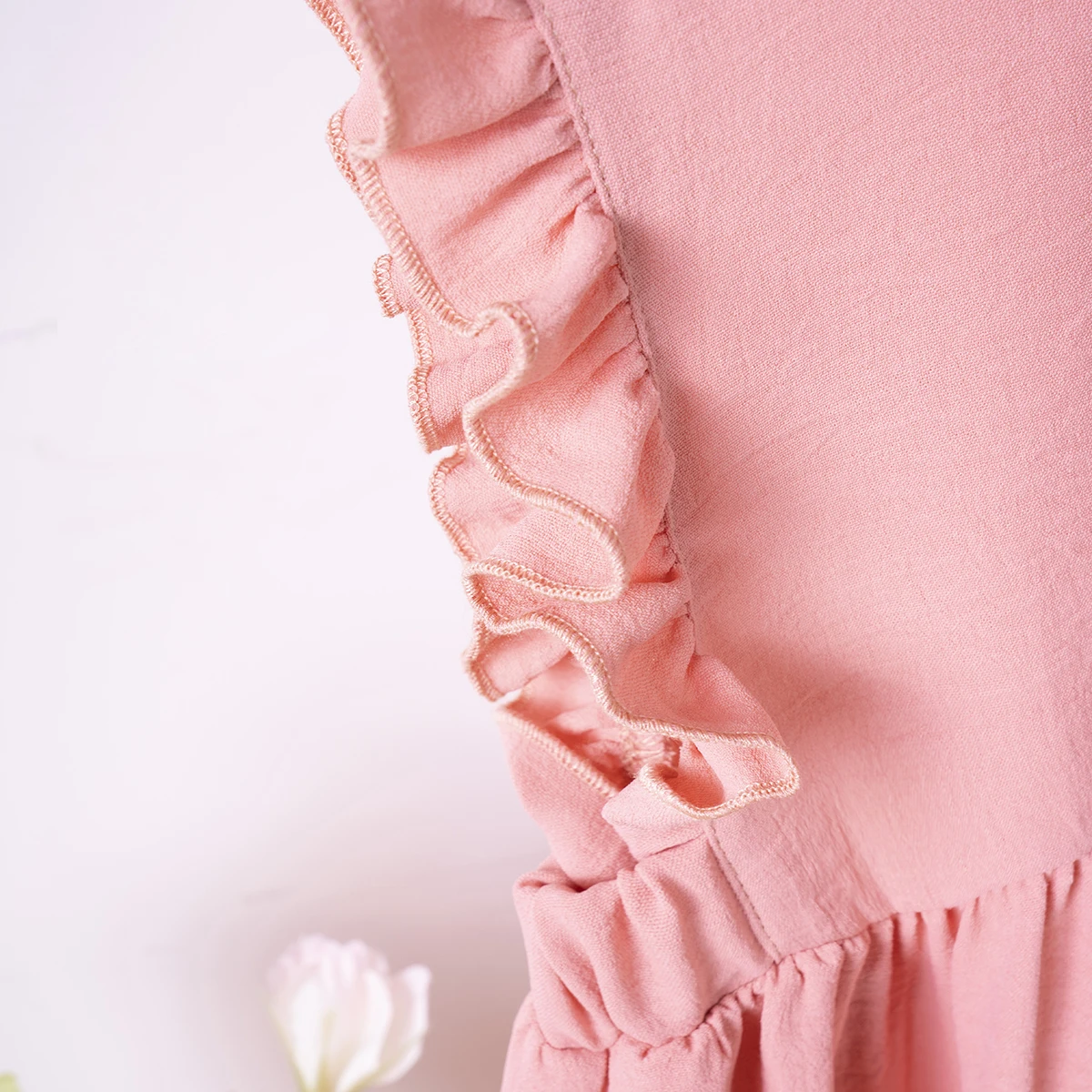 Летнее Платье Для Девочек Милая Детская Одежда Длиной До Колена Без Рукавов С