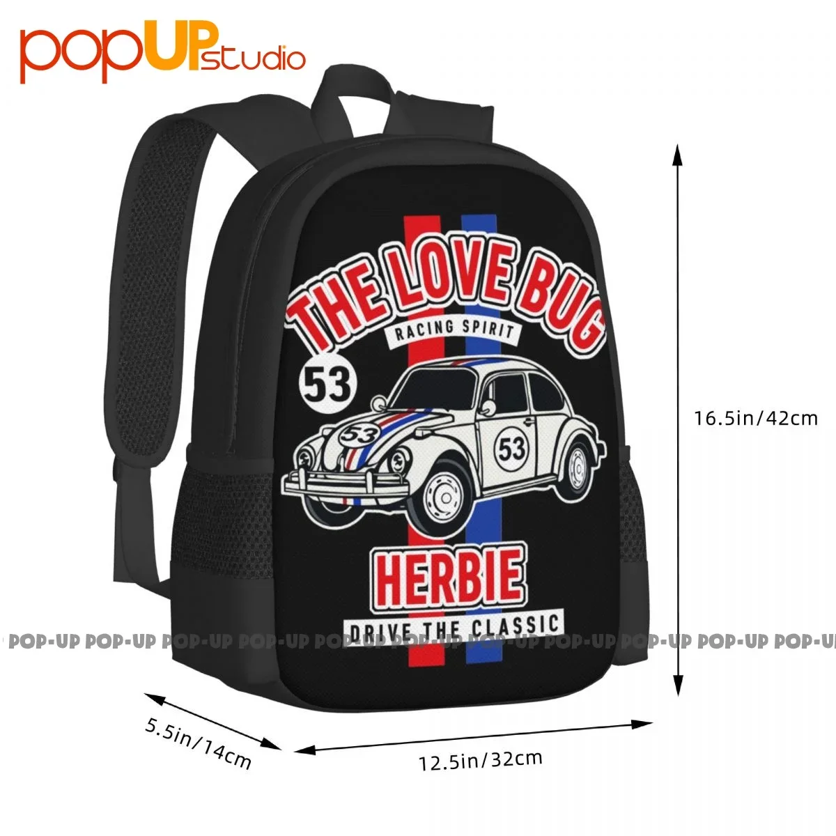 The Love Bug Herbie Drive Classic No.53 1963 рюкзак с принтом из фильма вместительный тренажерный