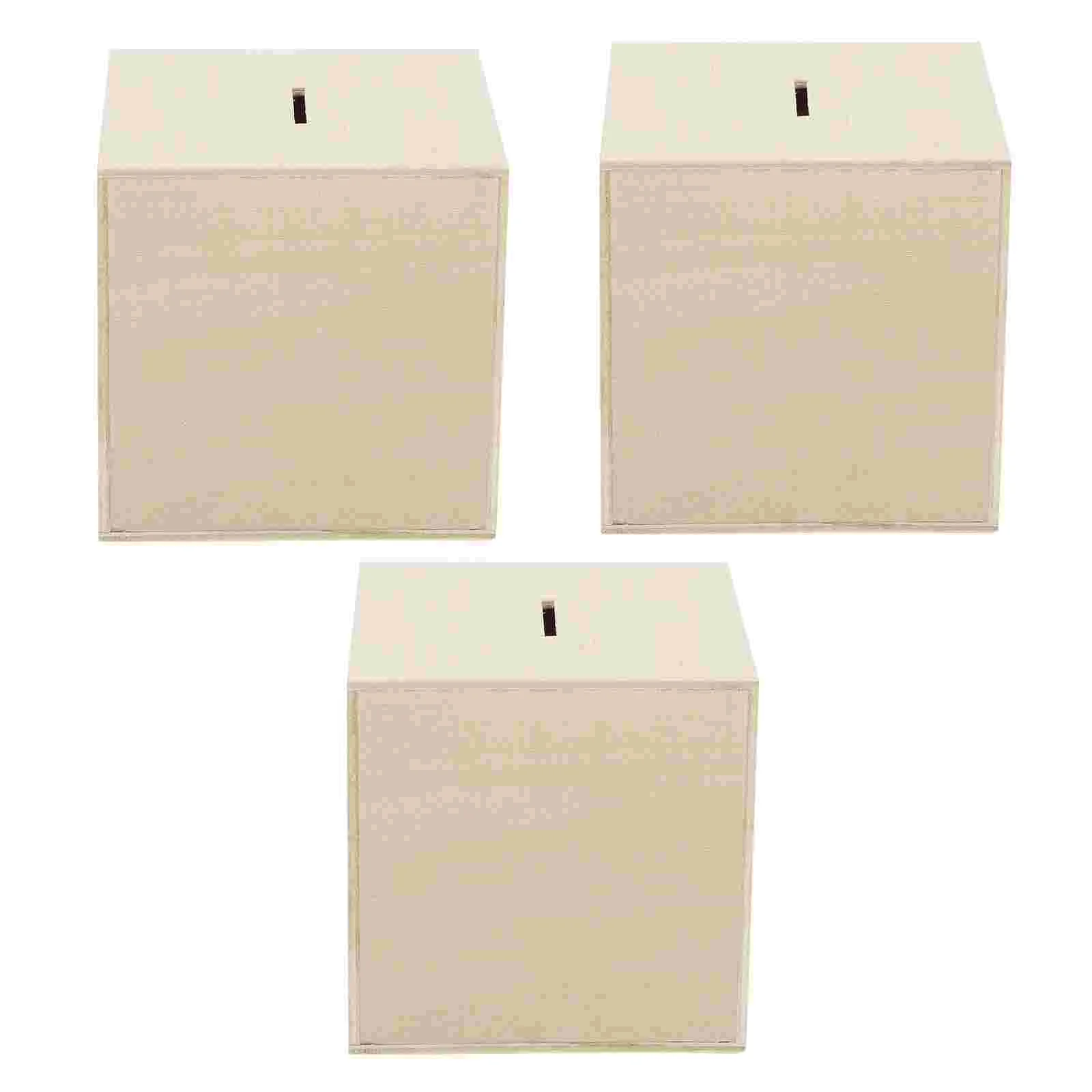 Игрушки окрашенная деревянная копилка для взрослых деревянный футляр монет