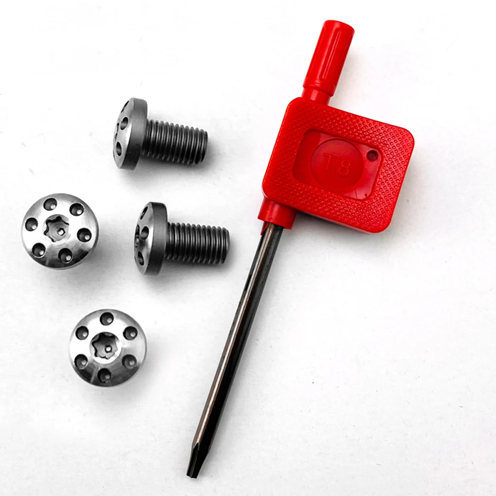 

5pcs/set 1911 Heavy Duty Handle Grips Screws 416 Stainless Steel&T8 Torx Key M4 Thread Replacement Hand Tool Parts