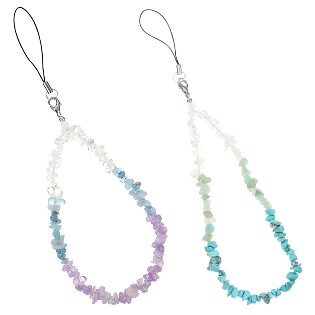 

2Pcs Phone Wrist Strap Beaded Phone Charm Phone Wrist Strap Phone Charm Strap Beaded Phone Wrist Strap Phone Lanyard Wrist Strap