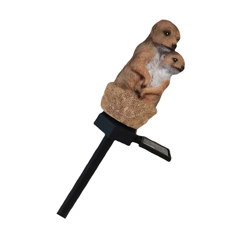 

Patio Light Solar Decorative Lights Solar-Powered Stake Lamp Decorate Meerkat Lawn Resin Outdoor