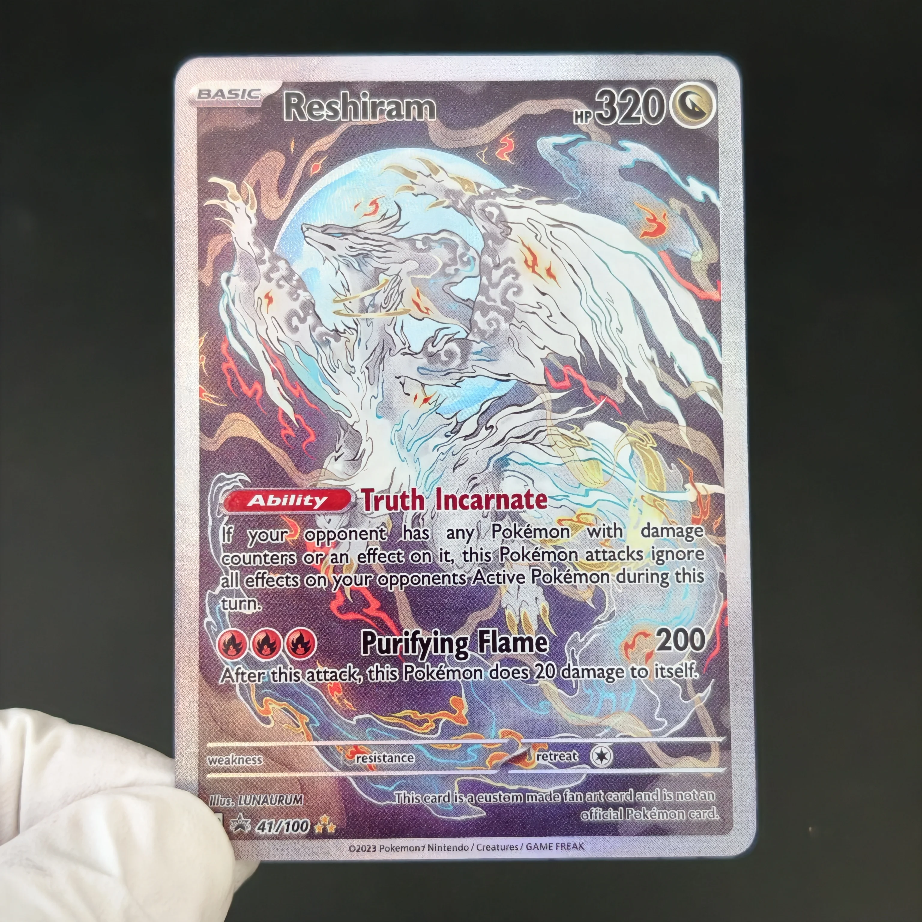 Фото Коллекционная карта PTCG Pokemon 2023 года, английская/ориентальная, в стиле тушевой живописи, сделанная своими руками, с полной текстурной голографической вставкой и текстурой, имитирующей бумагу. №2