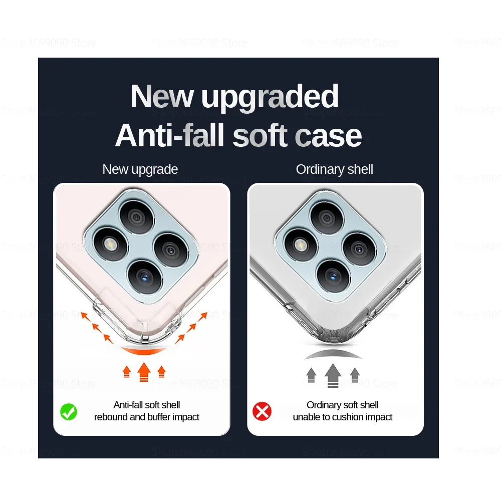 Прозрачная защитная задняя панель для телефона Honor X8b мягкий силиконовый