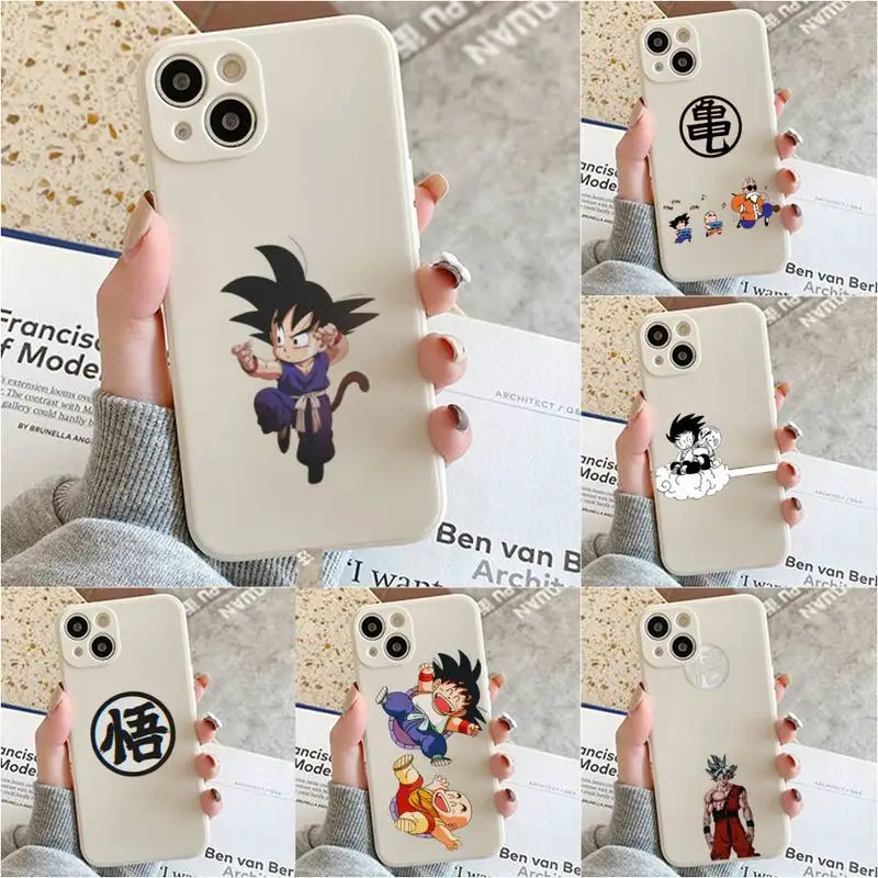 

Anime Dragons Balls Son-Gokus Phone Case For Iphone 7 8 Plus X Xr Xs 11 12 13 Se2020 Mini Mobile Iphones 14 Pro Max Case
