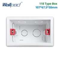 mounting lining box for 11872mm wall switch and socket wallpad cassette universal white wall back junction box