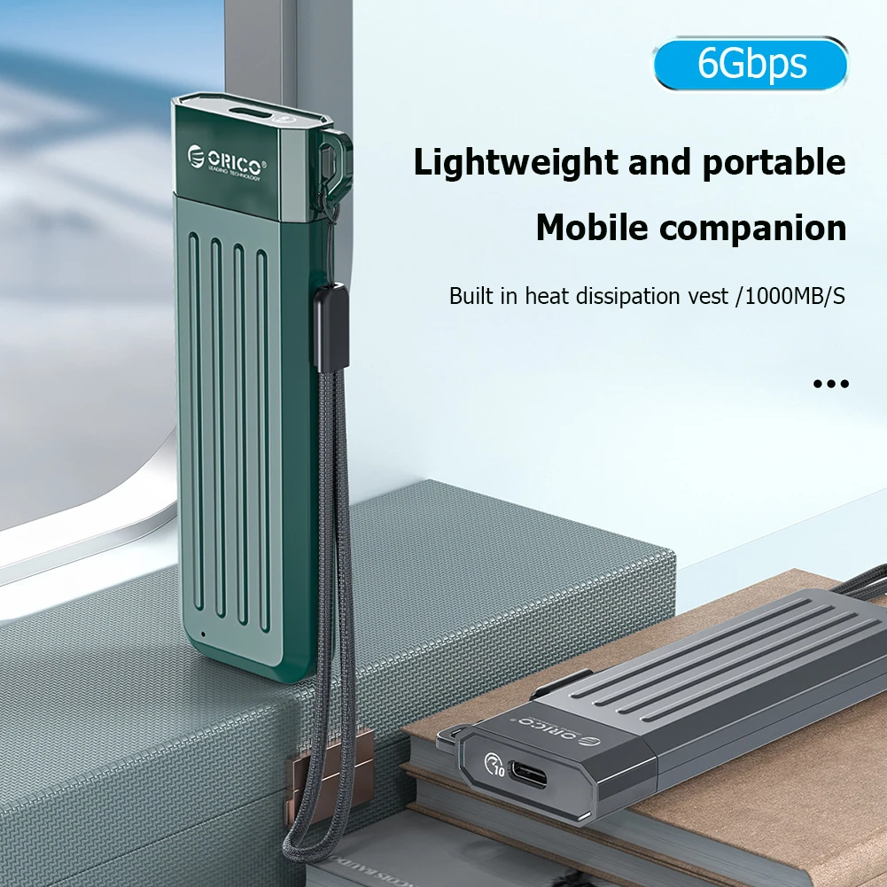 

ORICO 6 Гбит/с/10 Гбит/с USB3.2 Type-C к SATA3.0/NVME радиатор мобильный жесткий диск чехол M.2 SATA/NVME SSD Внешний корпус адаптер