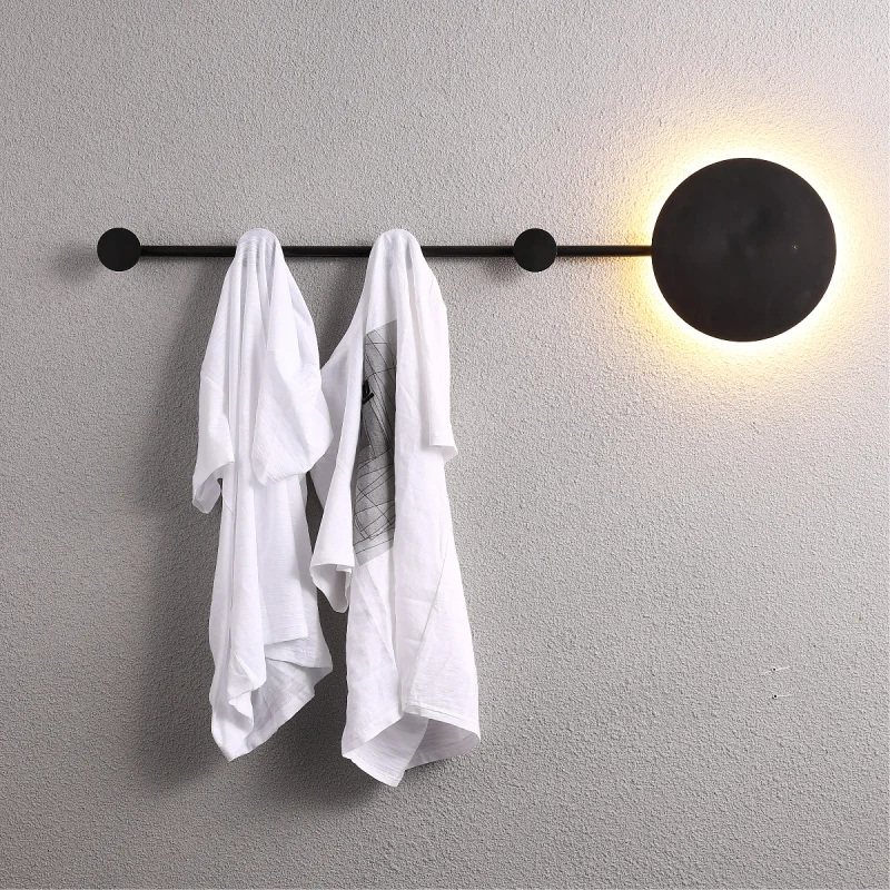 industrial decor LED Wall Light Clothes Hanger luminaria de parede sconce wall lights led wall lights for home deco maison