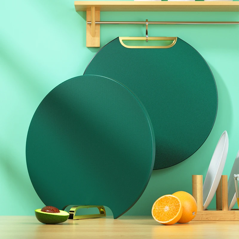 

Antibacterial and mildew proof PE cutting board Round fruit plastic cutting board Kitchen board Chop bone board Cooked foodBoard
