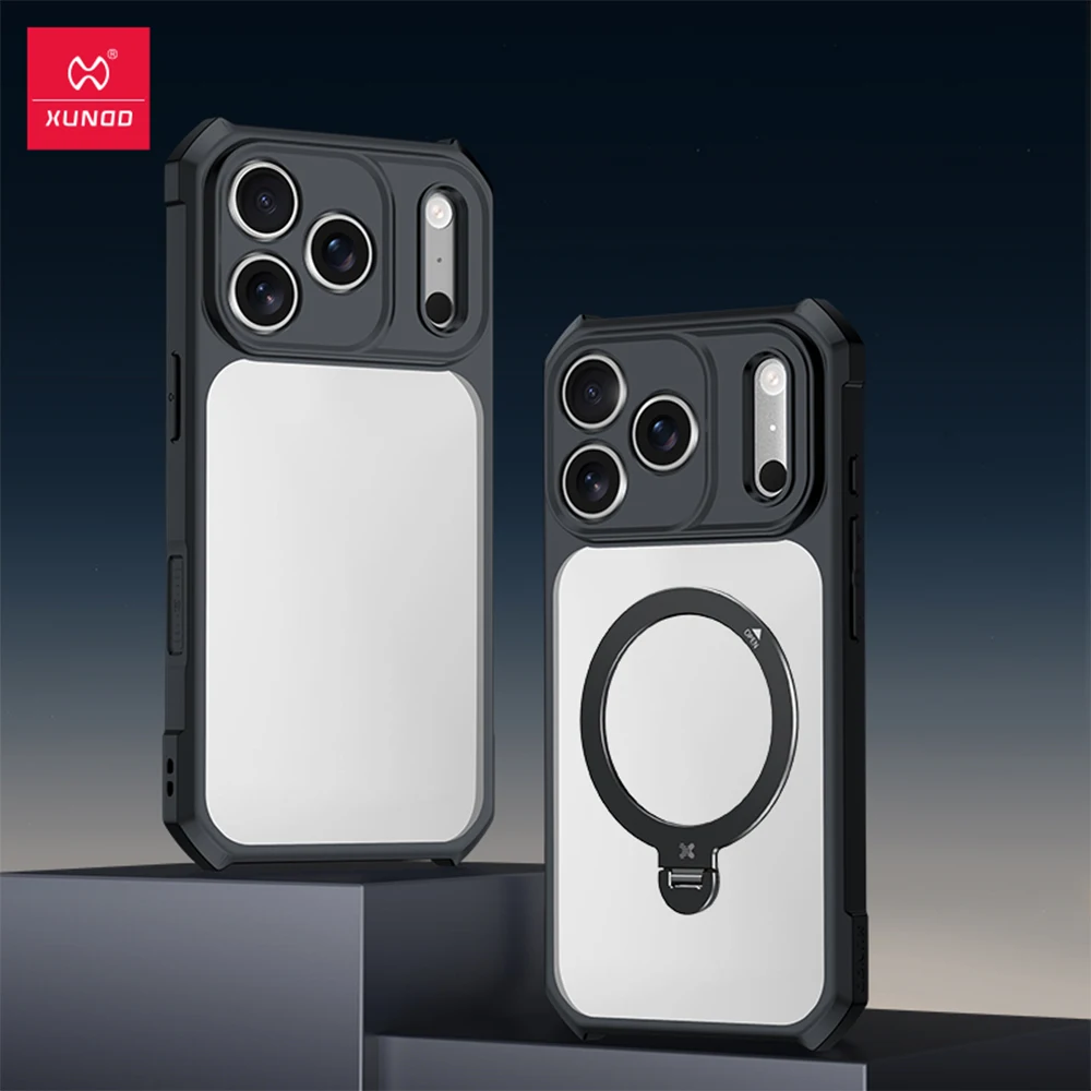 Фото Чехол Xundd для iPhone 17 Pro Max 17 Pro с кнопкой захвата управления камерой, противоударный защитный чехол с подушкой безопасности и магнитной подставкой №1