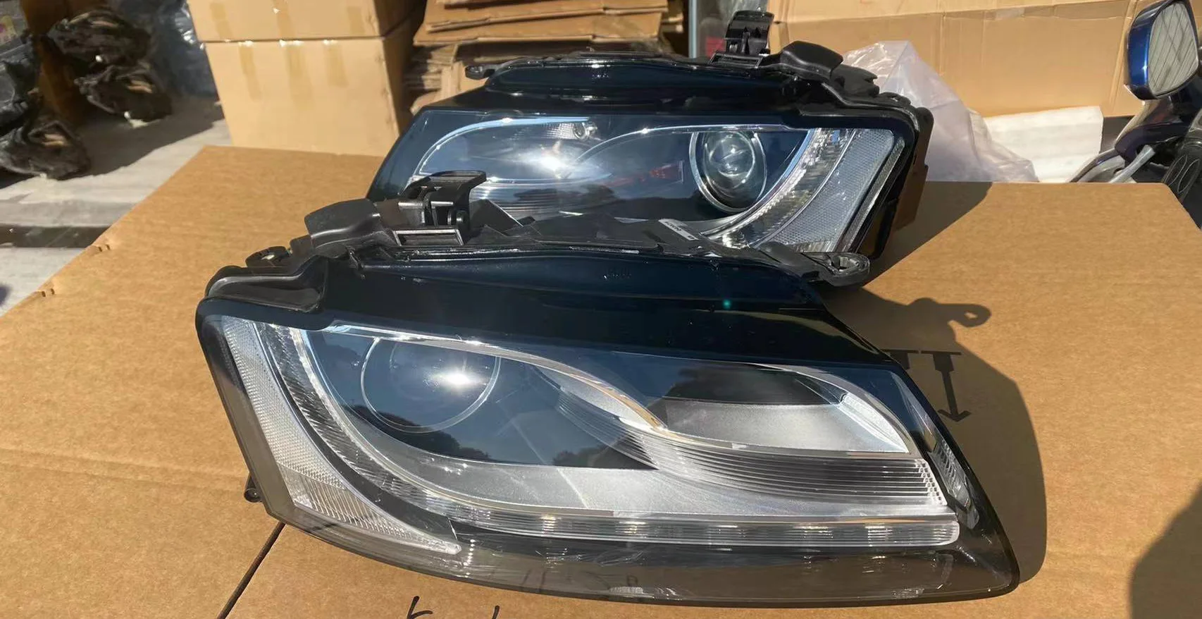 1 шт. автомобильные аксессуары фары для Audi S5 B8 дневные 2011 ~ 2016y противотуманные