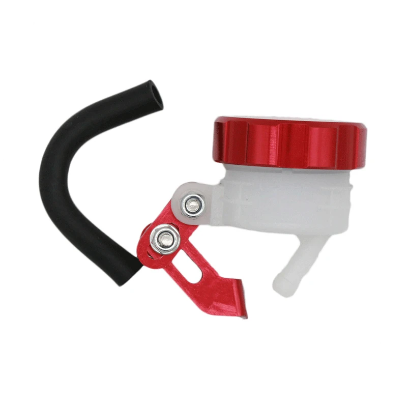 

Red Brake Master Cylinder Fluid Reservoirs Oil Tank Cup for Sport Street Scooter Dirt Bike