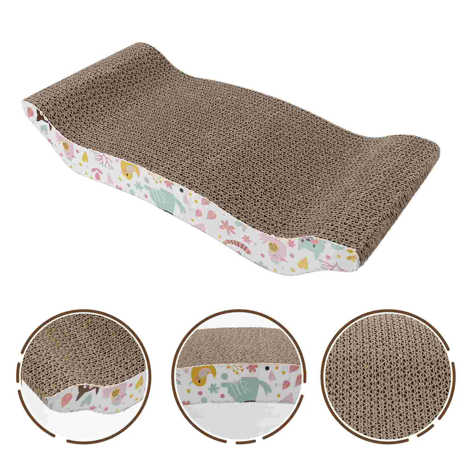 

Scratching Cat Pad Mat Reversible Cardboard Scratcher Claws Catnip Kitten Sofa Bed Antipanels