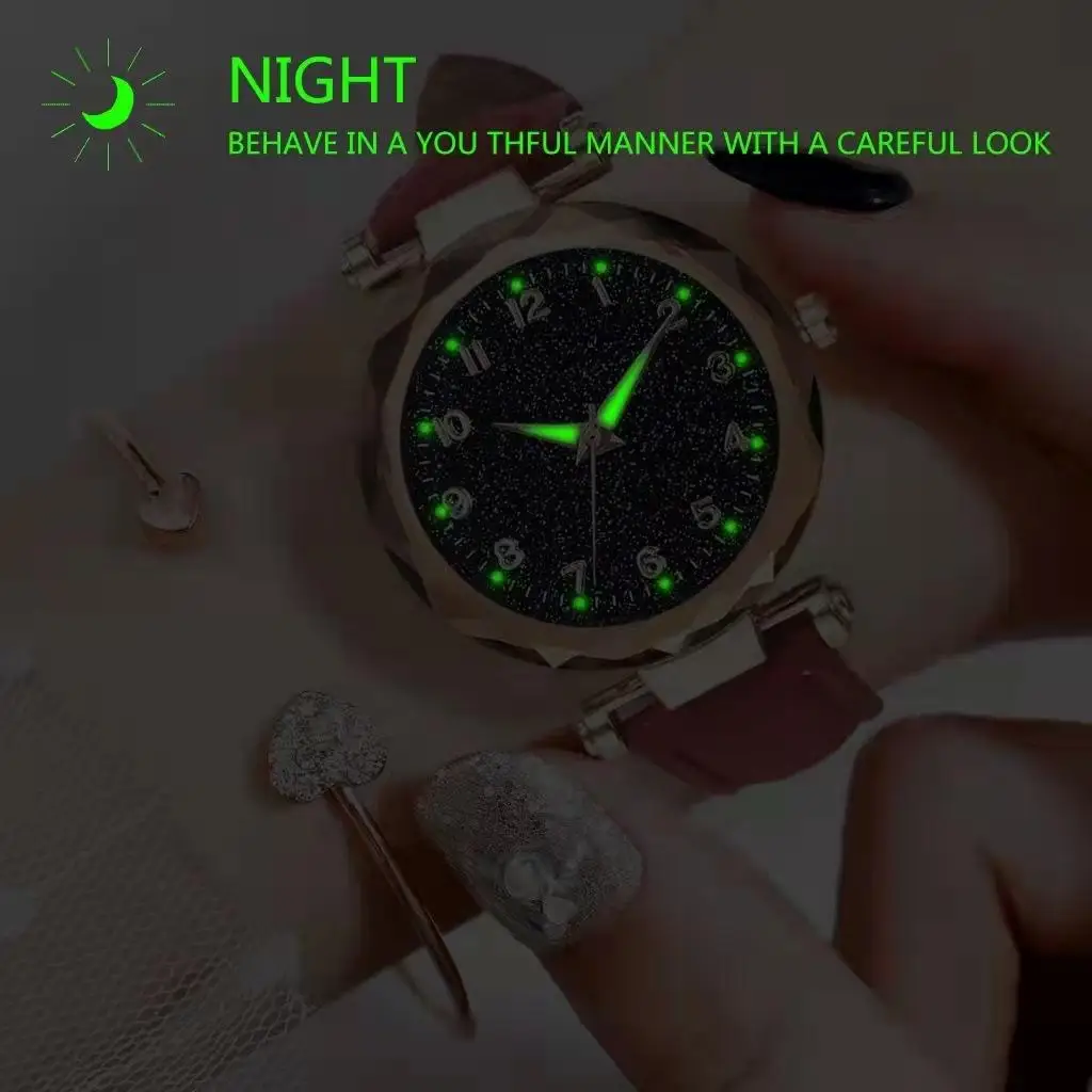 Горячие модели внешней торговли женские часы с матовым кожаным ремешком