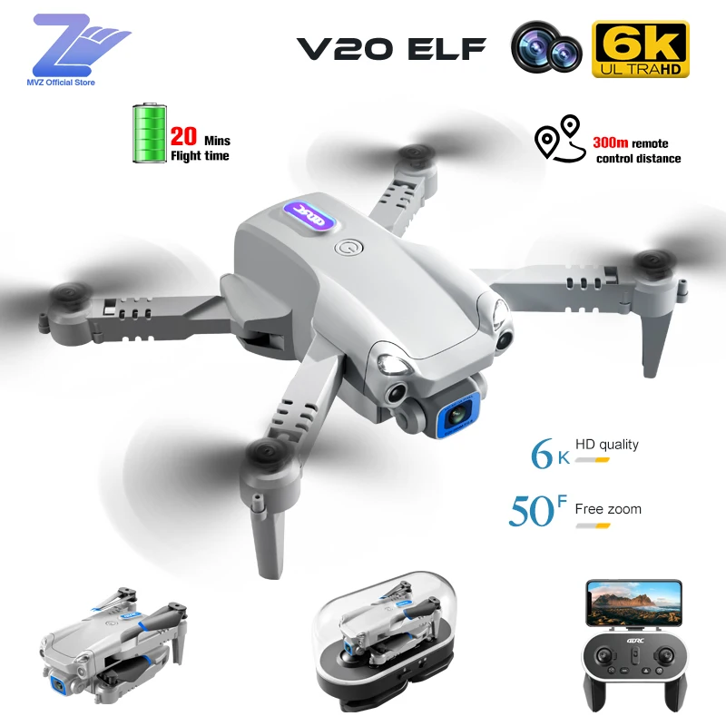 

Квадрокоптер MVZ складной с широкоугольной камерой, 4k, Радиоуправляемый