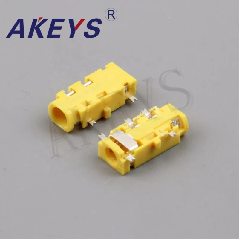 10 шт. PJ-3027H 3,5 мм аудиоразъем 5 контактов без фиксации диаметра для микро USB-гнезда питания включения.