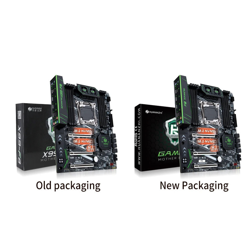 Материнская плата HUANANZHI F8 LGA 2011-3 с Intel XEON E5 2680 V4 4*16 Гб DDR4 RECC комбинированный