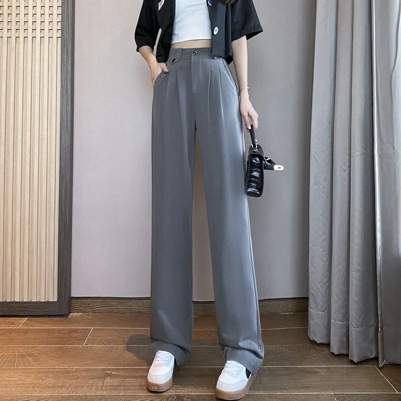 low rise jeans Wide Leg Pants Casual Cotton Linen Loose Women's Trousers Fashion Elegant Women's Trousers Hot New Spring Summer Female Pants jogger pants